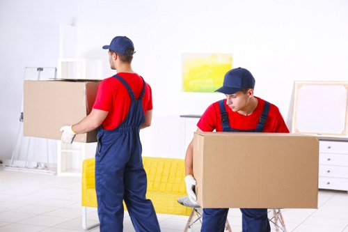 Removal van and movers handling a same day move in Camden