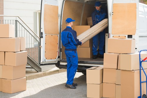 Local man with van helping with a residential move in Camden