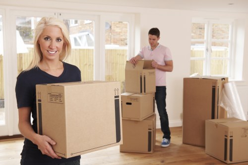 Careful handling of boxes and furniture during a Camden flat move