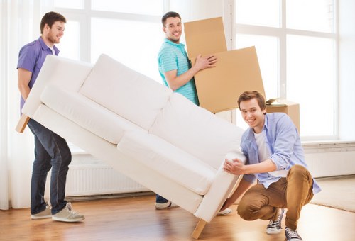 Loading furniture for a home relocation in Camden