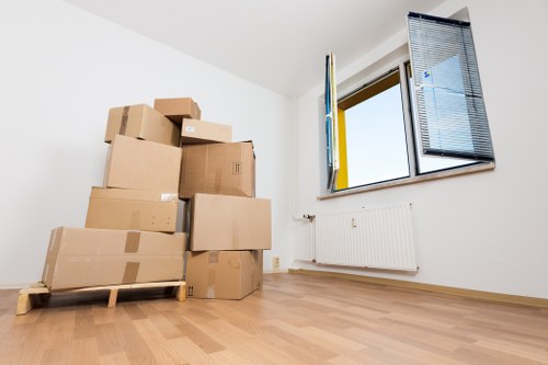 Commercial packing and unpacking support for a Camden office relocation
