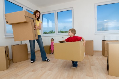 Student moving checklist and packed items prepared for Camden removals
