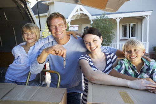 Removalists preparing household items for a Camden property