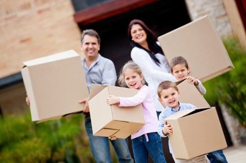 Residential flat move in Camden with careful lifting support