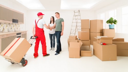 Packing and preparing items for storage in Camden