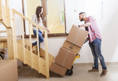 Furniture and stock handling during a Camden business move
